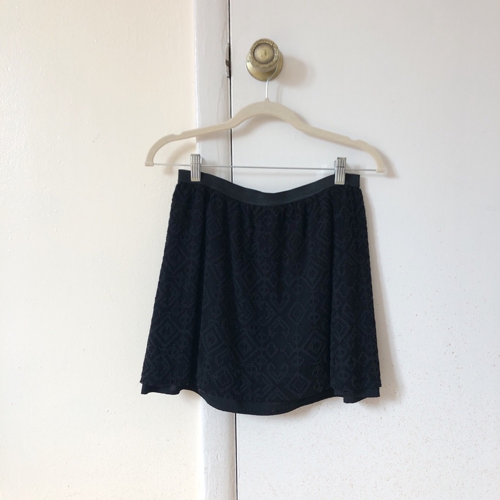 Madewell Black Mini Skirt